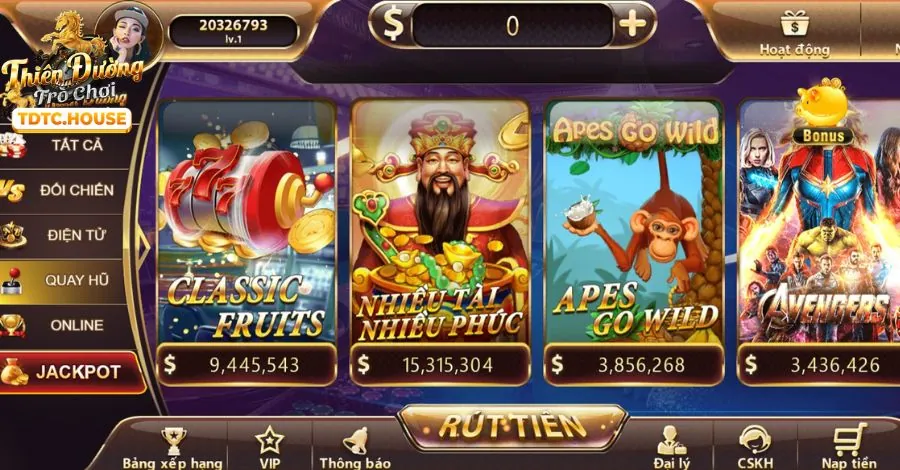 Thanh toán trực tuyến trên gacam67 app iOS
